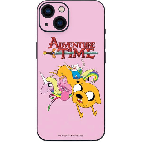 Adult Swim Adventure Time Riding in a Unicorn iPhone 14 Plus Skin